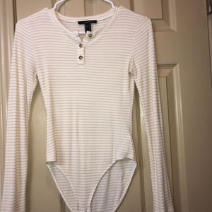Stripped Mustard Yellow BodySuit